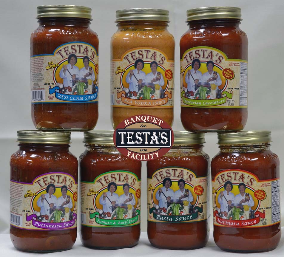 Full Line of Pasta Sauce Available from Testa's